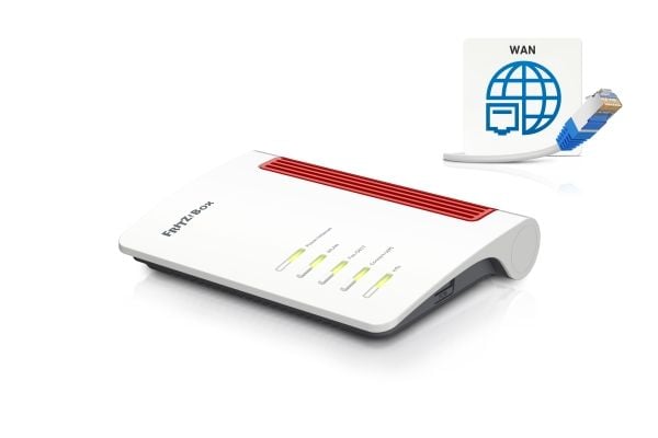 FRITZ!Box 4050 - Trådløs ruter 3-portssvitsj - 1GbE - Wi-Fi 6 - Dobbeltbånd - VoIP-telefonadapter (DECT)