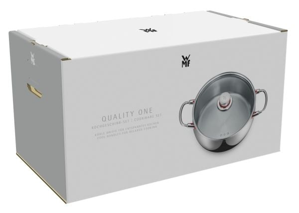 WMF Quality One 07.7406.6380, Kattilasetti, Ruostumaton teräs, Ruostumaton teräs, Ei pinnoitetta, Ruostumaton teräs, Ruostumaton teräs