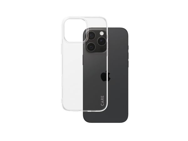 CARE by PanzerGlass X-Ray - Baksidesskydd för mobiltelefon - mjukt grundläggande - självreparerande TPU - transparent - för Apple iPhone 16 Pro Max