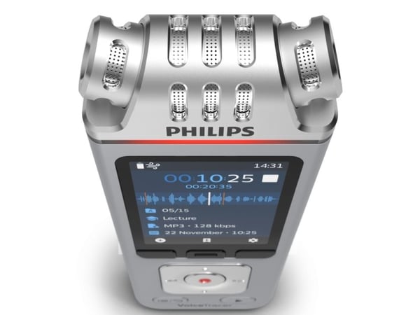 Philips Diktofonas DVT4115 Atmintis 8GB,USB,Micro SDHC maks. 32 GB, 3 mikrofoner
