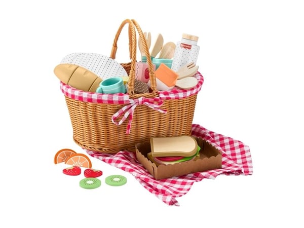 Fisher-Price puinen piknik-korisetti, 3 vuotta