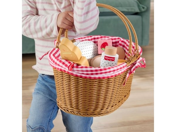 Fisher-Price puinen piknik-korisetti, 3 vuotta