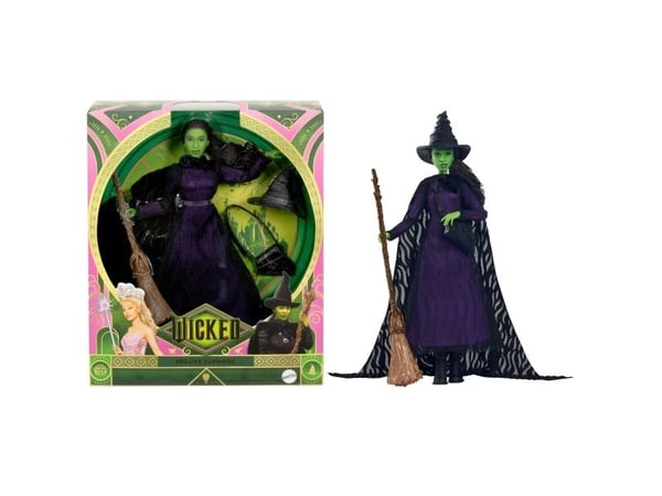 Mattel Wicked Deluxe Elphaba Fashion Doll, Motedukke, Jente, 6 år, Jente, Gir fra seg lyd, 289,9 mm