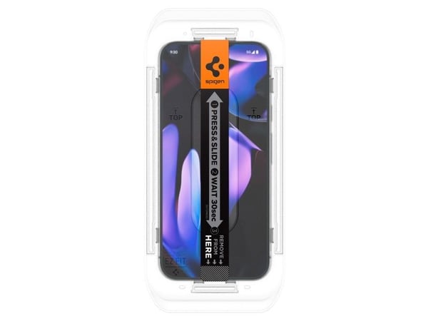 Spigen GLAS.tR EZ Fit - Skärmskydd för mobiltelefon - för Google Pixel 9, 9 Pro
