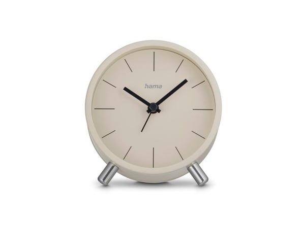 Hama Flores, Pyöreä, Beige, musta, Ruostumaton teräs, Analoginen, Akku, AA, 110 mm