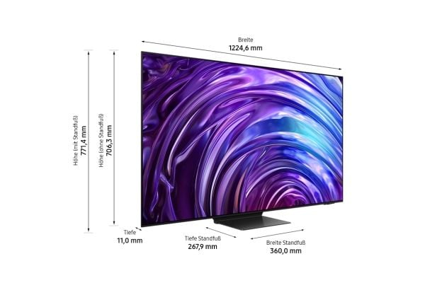 Samsung GQ55S95DAT, 139,7 cm (55"), 3840 x 2160 piksler, OLED, Smart TV, Wi-Fi, Sort