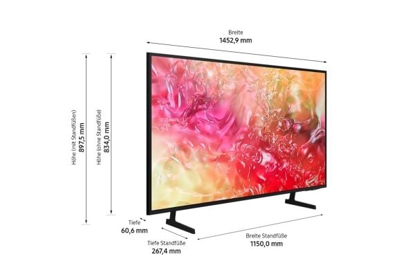 Samsung GU65DU7199U - 65" Diagonalklasse DU7199 Series LED-bakgrunnsbelyst LCD TV - Crystal UHD - Smart TV - Tizen OS - 4K UHD (2160p) 3840 x 2160 ...