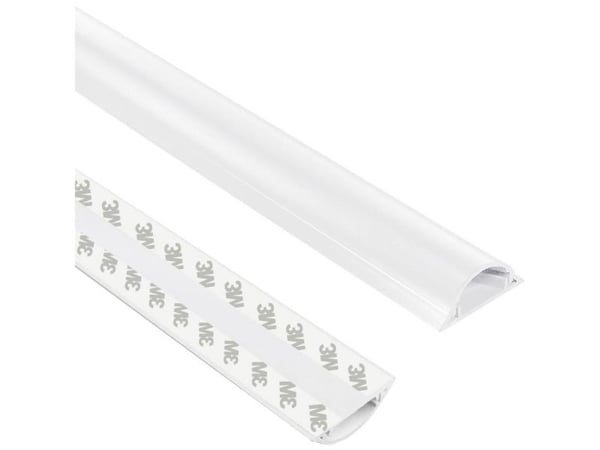 TRU COMPONENTS kaapelisilta 1572567 PVC Valkoinen Kanavien lukumäärä: 1 1000 mm Sisältö: 1 m