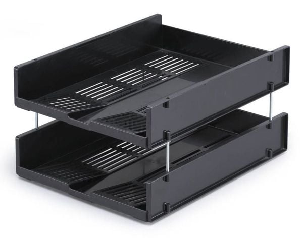 DURABLE OPTIMO - Brevbakke - for A4 (210 x 297 mm) - kapasitet: 500 ark - koksgrå