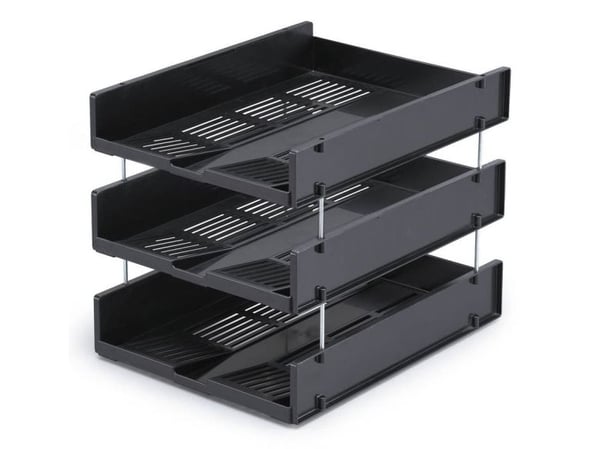 DURABLE OPTIMO - Brevbakke - for A4 (210 x 297 mm) - kapasitet: 500 ark - koksgrå