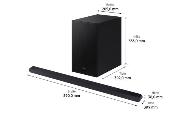 Samsung HW-S710GD - Soundbar - 3.1-kanals - trådlös - Bluetooth, Wi-Fi - 250 Watt - titansvart