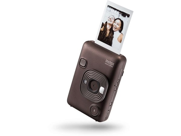 Fujifilm Instax Mini LiPlay - Digitalkamera - kompakt med omedelbar fotoskrivare - Bluetooth - djup brons
