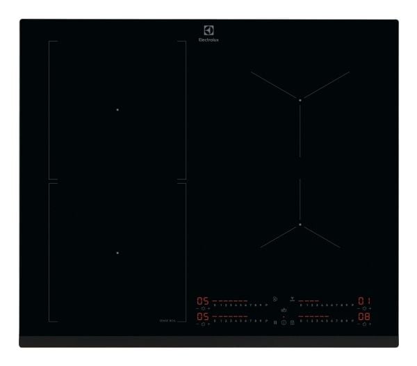 Electrolux EIS62453, Svart, Innebygget, 60 cm, Sonebasert induksjon, Glass-keramikk, 4 zone(s)