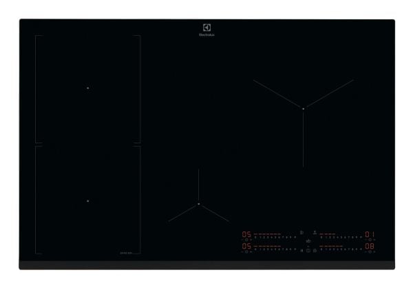 Electrolux EIS82453, Svart, Innebygget, 80 cm, Sonebasert induksjon, Glass-keramikk, 4 zone(s)