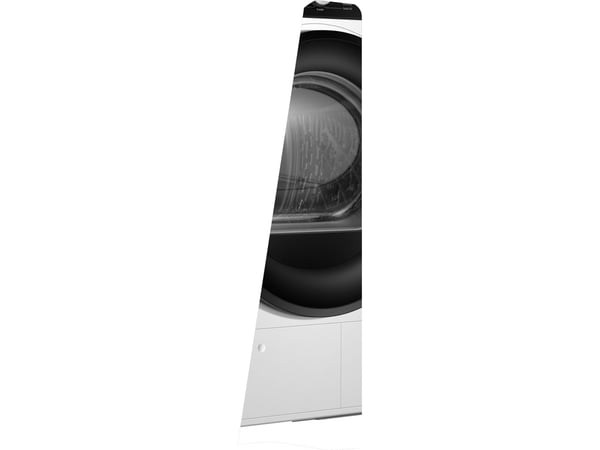 Hisense DH3S802BW3, Frittstående, Frontmatet, Varme pumpe, Hvit, Rotasjon, Berøringskontroll, Venstre/høyre
