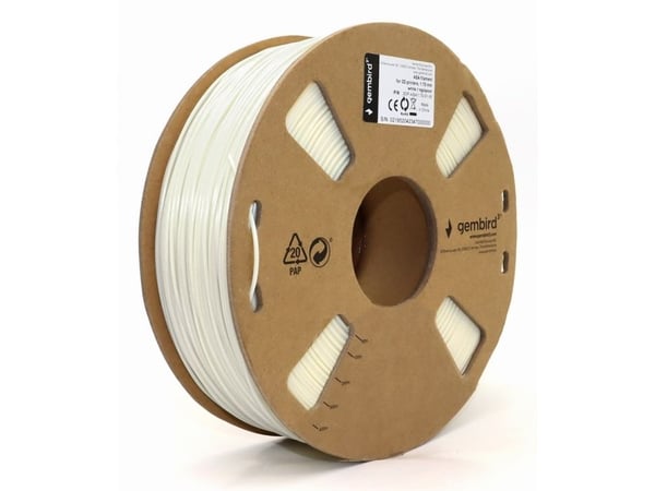 Gembird - Hvit - 1 kg - fargeboks - ASA-filament (3D)