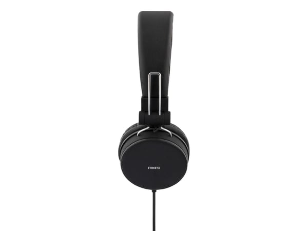 Streetz HL-W200, Koblet med ledninger (ikke trådløs), 20 - 20000 Hz, Samtaler/musikk, 160 g, Hodesett, Svart
