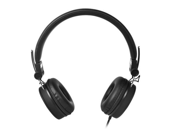Streetz HL-W200, Koblet med ledninger (ikke trådløs), 20 - 20000 Hz, Samtaler/musikk, 160 g, Hodesett, Svart