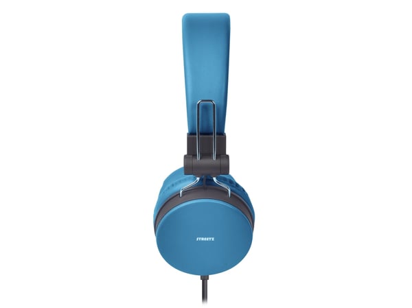 Streetz HL-W201, Koblet med ledninger (ikke trådløs), 20 - 20000 Hz, Samtaler/musikk, 160 g, Hodesett, Blå