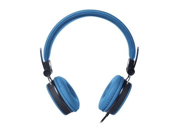 Streetz HL-W201, Koblet med ledninger (ikke trådløs), 20 - 20000 Hz, Samtaler/musikk, 160 g, Hodesett, Blå