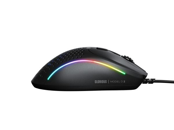 Glorious Gaming Model D 2 Wired, Oikeakätinen, Optinen, USB A-tyyppi, 26000 DPI, musta