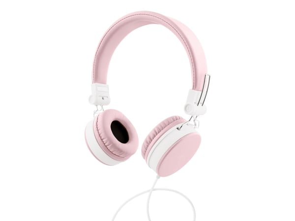 Streetz HL-W202, Koblet med ledninger (ikke trådløs), 20 - 20000 Hz, Samtaler/musikk, 160 g, Hodesett, Rosa