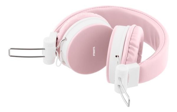 Streetz HL-W202, Koblet med ledninger (ikke trådløs), 20 - 20000 Hz, Samtaler/musikk, 160 g, Hodesett, Rosa