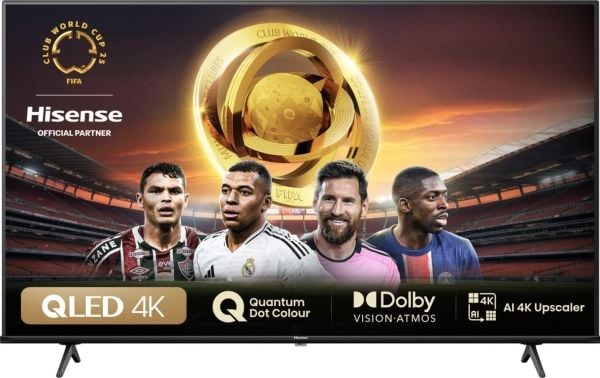 Hisense 75E77NQ - 75" Diagonalklasse E77NQ Series LED-bakgrunnsbelyst LCD TV - QLED - Smart TV - VIDAA - 4K UHD (2160p) 3840 x 2160 - HDR - Direct ...