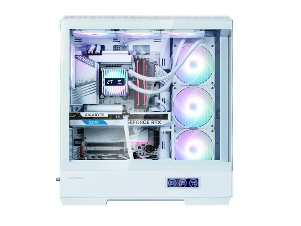 Zalman P50 DS White, Midi Tower, PC, Hvit, ATX, Micro ATX, Mini-ITX, Plast, Stål, Herdet glass, Multi