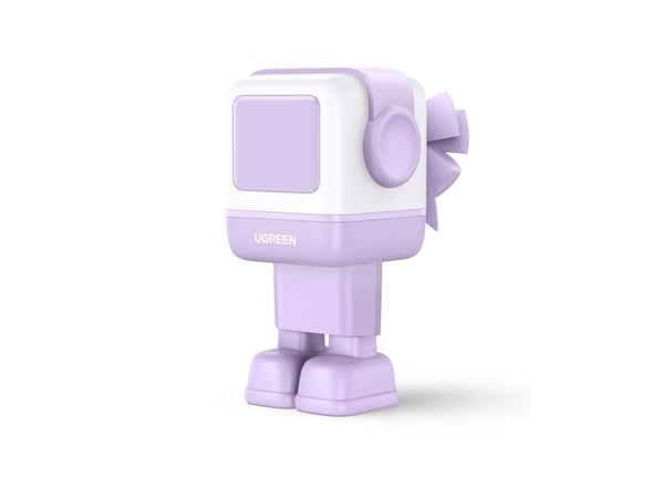 Ugreen Uno - Strømadapter - 65 watt - 3.25 A - Fast Charge - 3 utgangskontakter (2 x USB-C, USB) - purpur