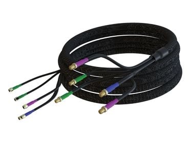 Poynting CAB-119, Antennetilkoblingskabel, Svart, 3 x SMA (m) & 2 x RP-SMA (m), 7 stykker, 5000 mm