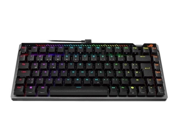 ASUS ROG Falchion Ace 75 HE, 75%, Koblet med ledninger (ikke trådløs), USB, Magnetic-mechanical key switch, RGB LED, Svart