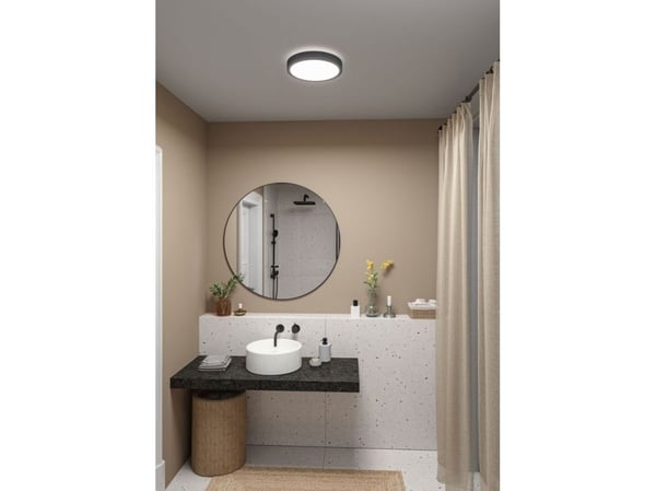 Paulmann Cosara, LED, 4000 K, 1300 lm, IP44, Harmaa