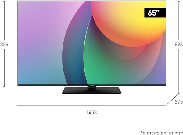 Panasonic TB TB-65W60AEZ - 65" Diagonalklasse W60 Series LED-bakgrunnsbelyst LCD TV - Smart TV - TiVO - 4K UHD (2160p) 3840 x 2160 - HDR