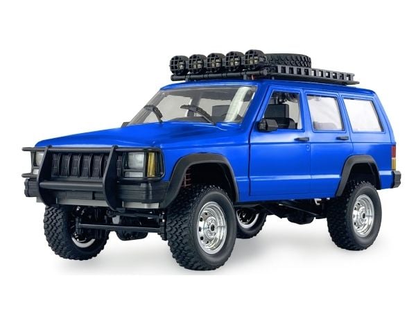 Amewi JC-X12 skala blå børstet 1:12 RC modellbil elektrisk terrengkjøretøy firehjulsdrift (4WD) RtR 2,4 GHz inkludert batteri og lader (22633)