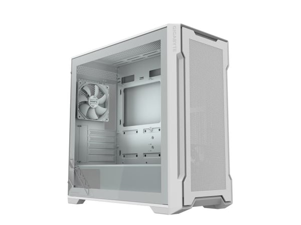 Gigabyte C500 PANORAMIC STEALTH - Mid tower - ATX - sidepanel med vindu (herdet glass) - ingen strømforsyning (ATX) - svart - USB/lyd