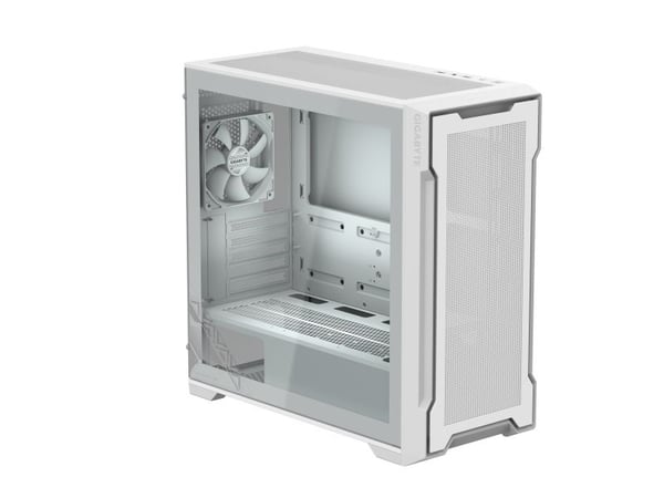 Gigabyte C500 PANORAMIC STEALTH - Mid tower - ATX - sidepanel med vindu (herdet glass) - ingen strømforsyning (ATX) - svart - USB/lyd