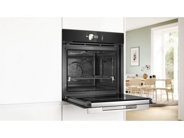Bosch Serie 8 HBG778NB1, Medium, Elektrisk ovn, 71 l, 71 l, 30 - 300 °C, 300 °C