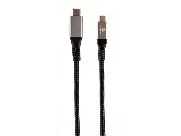 Cablexpert Premium - USB-kabel - USB-C (hann) til USB-C (hann) - USB 3.2 Gen 2x2 - 1.5 m - 4K 60Hz støtte, flettet, data & lading