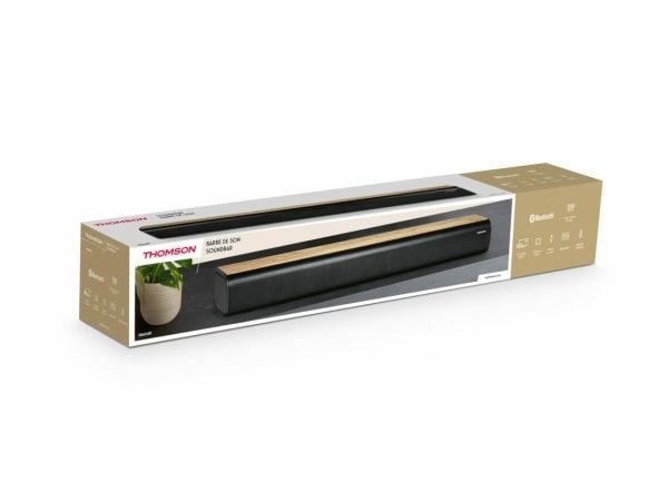 Thomson SB402BT, 200 W, Kino, Musikk, Tale, 200 W, Sort, Tre, Trådløs, 185 mm