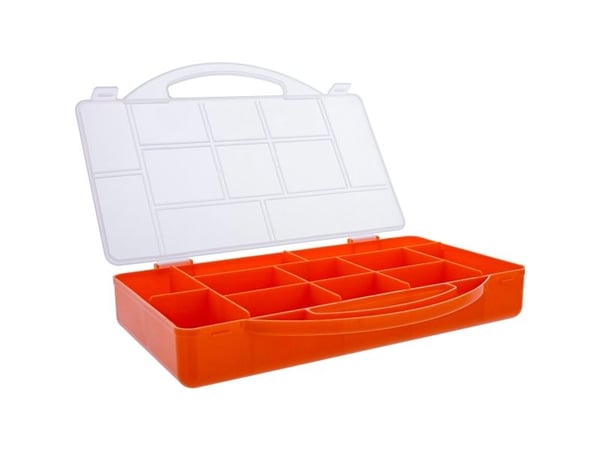 InLine 43009M, Förvaringslåda för smådelar, Orange, Transparent, Tyskland, 176 mm, 265 mm, 40 mm