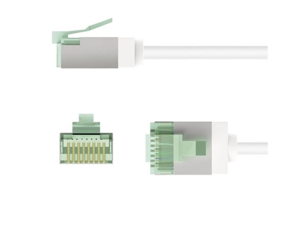 Goobay 74363, 5 m, Cat8.1, U/FTP (STP), RJ-45, RJ-45, Hvit