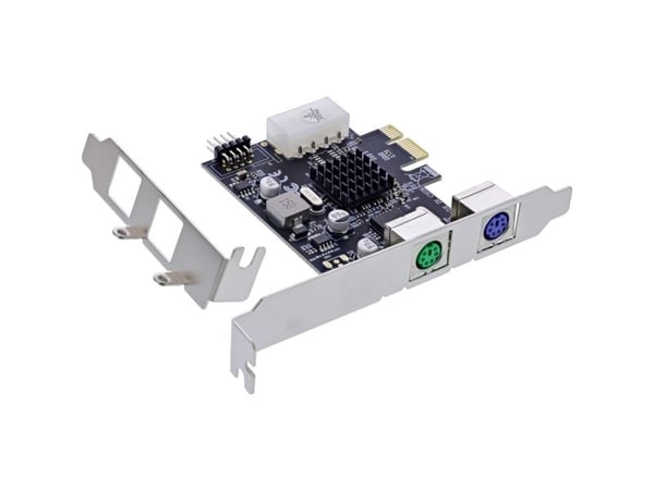 InLine 76620P, PCIe, PS2, USB 2.0 header - 9 pin, Hankjønn, PCIe 1.1, China, 0,48 Gbit/s