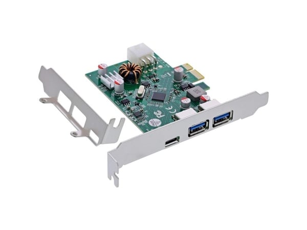 InLine 76661M, PCIe, USB 3.2 Gen 1 (3.1 Gen 1), USB Type-C, Hankjønn, PCIe 2.0, China, 5 Gbit/s