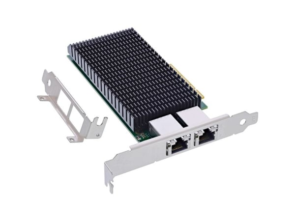 InLine Dual 10 Gigabitin verkkokortti - 2x RJ45 10Gb/s - PCIe x8 (51128A)
