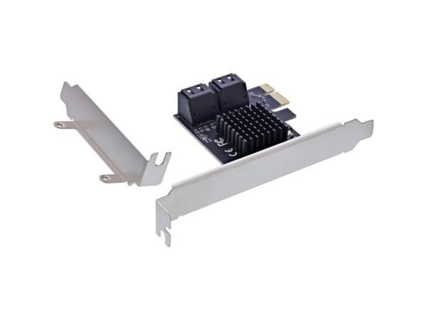 InLine 76617M, SATA, SATA, Hankjønn, PCIe 2.0, 6 Gbit/s, Windows 10, Windows 11, Windows 7, Windows 8, Windows Vista, Windows XP