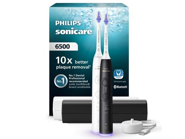 Philips Sonicare 6500 series HX7419 - Tannbørste - hvit/svart