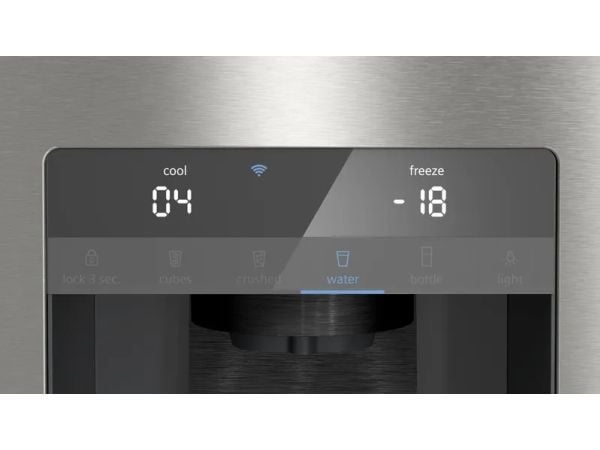 Siemens iQ500 KF96IAPEA - Kjøleskap/fryser - fransk dør underfryser med isdispenser, vannautomat - bredde: 90.5 cm - dybde: 73.1 cm - høyde: 183 cm...