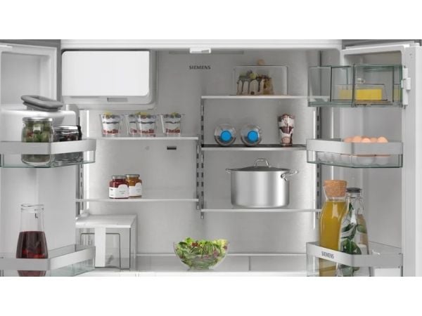 Siemens iQ500 KF96IAPEA - Kjøleskap/fryser - fransk dør underfryser med isdispenser, vannautomat - bredde: 90.5 cm - dybde: 73.1 cm - høyde: 183 cm...