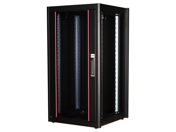 ROLINE 26.21.0200, Frittstående hylle, 22U, 600 kg, Rack skinner, Justerbare bein, 45,4 kg